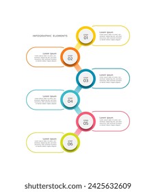 Presentation infographic business template colorful 