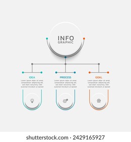Presentation infographic business template colorful design