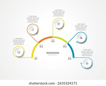 Presentation infographic business template design