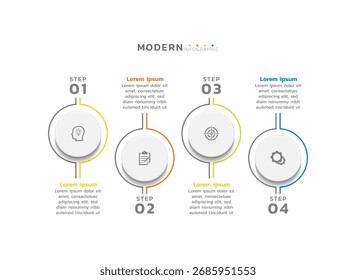 Presentación infografía de diseño de Plantilla de negocios