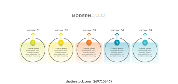 Apresentação infográfico design de modelo de negócios
