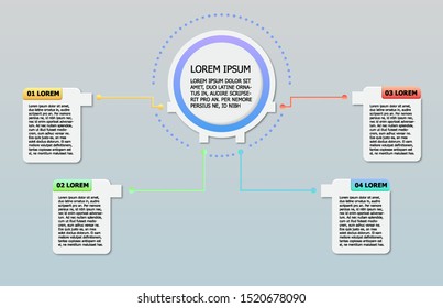 presentation Infographic Design Template and Options Steps