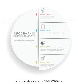 Opciones de la plantilla de información de presentación 4. Diseño del círculo.