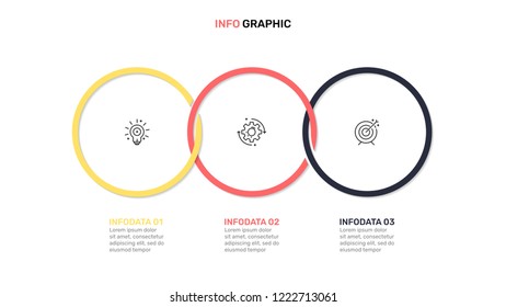 Presentation infographic template design vector.  Business concept with 3 steps, options, marketing icons. Vector infographics elements. 