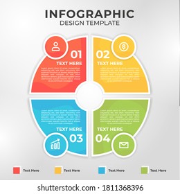 Plantilla infográfica de presentación adaptada al diagrama, informe anual, diseño web, diseño de flujo de trabajo. Ilustración del vector
