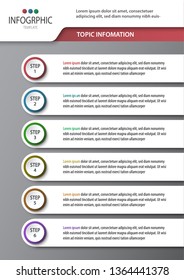 Presentation infographic template. Vector illustration.