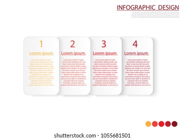presentation infographic templates with  options,4 steps