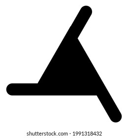 Presentation, infographics, diagram starting template. Triangle