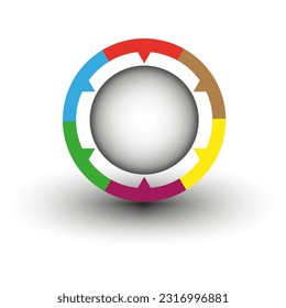 Presentation or infographics element. Vector illustration. stock image.