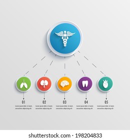 Presentation Infographics elements medical