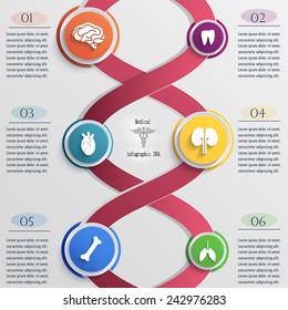 Presentation Infographics elements medical. Vector format.