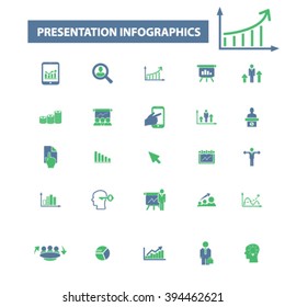 presentation infographics icons
