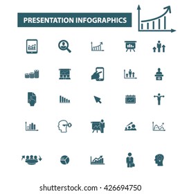presentation infographics icons
