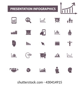 presentation infographics icons

