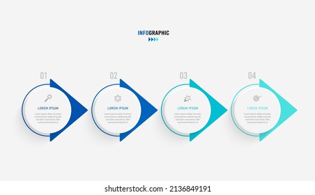 Presentation Infograpics template. Business concept with 3 number options and marketing icons. Vector illustration. Can be used for workflow layout, annual report, info chart, web design.