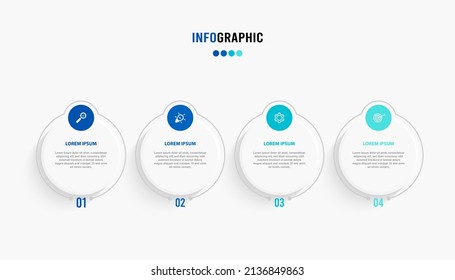 Plantilla de información de presentación. Concepto de negocio con 3 opciones de número e iconos de marketing. Ilustración vectorial. Se puede utilizar para diseño de flujo de trabajo, informe anual, gráfico de información, diseño web.