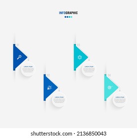 Presentation Infograpics template. Business concept with 3 number options and marketing icons. Vector illustration. Can be used for workflow layout, annual report, info chart, web design.