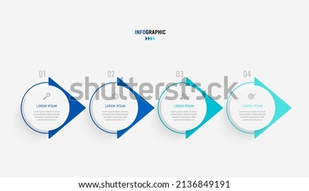 Presentation Infograpics template. Business concept with 3 number options and marketing icons. Vector illustration. Can be used for workflow layout, annual report, info chart, web design.