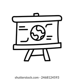 Presentation isolated icon. vector illustration