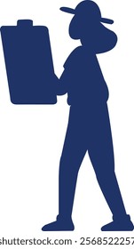 presentation lady or girl vector file draw in illustrator