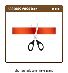 Presentation, landing page icon