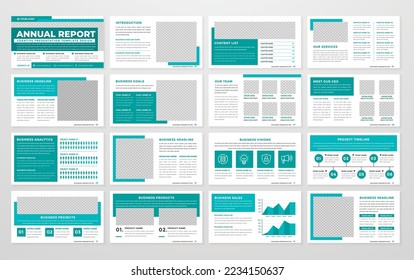 presentation layout brochure use for annual report and company profile vector template