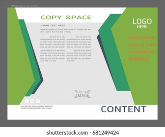 Presentation layout design for business template, Inspiration for your design all media, Easy to use and edit by add your own logo, images, and text, whatever you want.