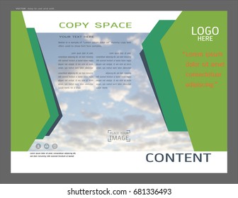 Presentation layout design for business template, Inspiration for your design all media, Easy to use and edit by add your own logo, images, and text, whatever you want.
