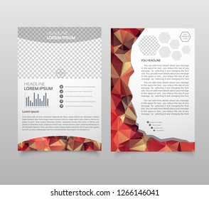 Presentation layout design template. Annual report cover page. Business Brochure or Flyer Design modern background. 