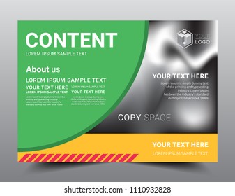 Presentation layout design template, Business Financial for background, Rasta color, Flat style vector illustration artwork.