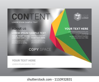Presentation layout design template, Business Financial for background, Rasta color, Flat style vector illustration artwork.
