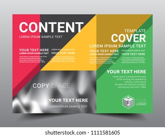 Presentation layout design template, Business Financial for background, Rasta color, Flat style vector illustration artwork.