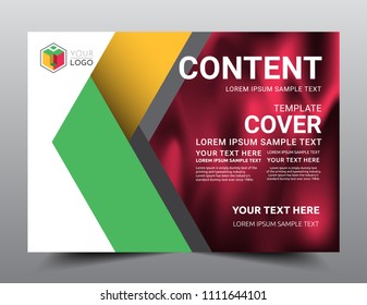 Presentation layout design template, Business Financial for background, Rasta color, Flat style vector illustration artwork.