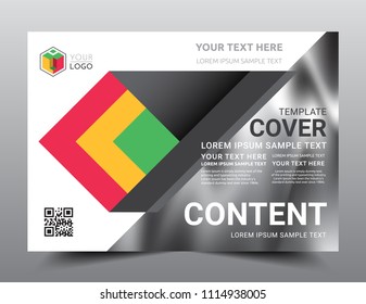 Presentation layout design template, Business Financial for background, Rasta color, Flat style vector illustration artwork.