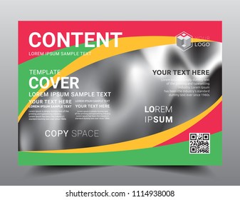Presentation layout design template, Business Financial for background, Rasta color, Flat style vector illustration artwork.