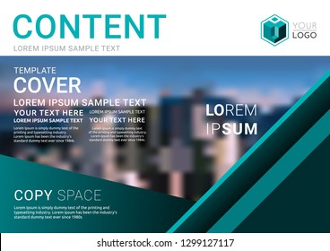 Presentation layout design template. Business Financial for background, Fold leaflet, Flyer, Magazine, Annual report, Book Cover, Flat style vector illustration artwork A4 size.