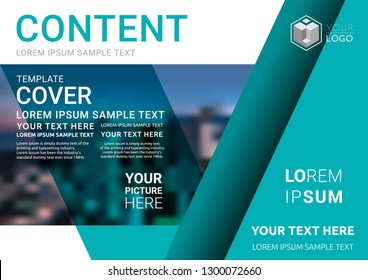 Presentation layout design template. Business Financial for background, Fold leaflet, Flyer, Magazine, Annual report, Book Cover, Flat style vector illustration artwork A4 size.