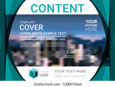 Presentation layout design template. Business Financial for background, Fold leaflet, Flyer, Magazine, Annual report, Book Cover, Flat style vector illustration artwork A4 size.