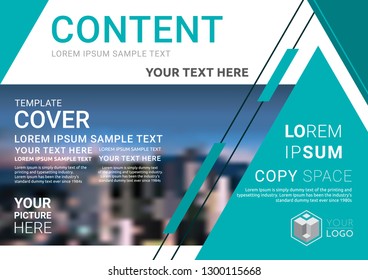 Presentation layout design template. Business Financial for background, Fold leaflet, Flyer, Magazine, Annual report, Book Cover, Flat style vector illustration artwork A4 size.