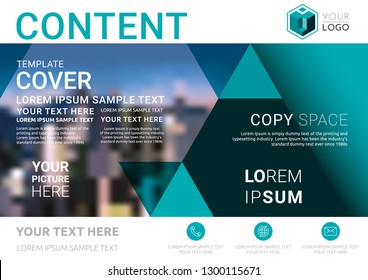 Presentation layout design template. Business Financial for background, Fold leaflet, Flyer, Magazine, Annual report, Book Cover, Flat style vector illustration artwork A4 size.