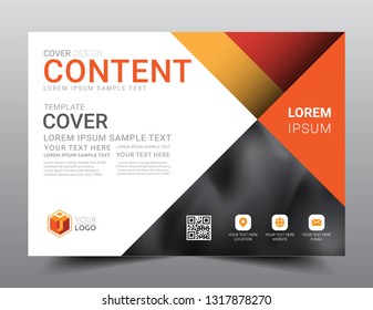 Presentation layout design template, Business Financial for background, Blur abstract background, Flat style vector illustration artwork.