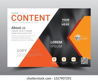 Presentation layout design template, Business Financial for background, Blur abstract background, Flat style vector illustration artwork.