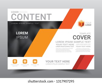Presentation layout design template, Business Financial for background, Blur abstract background, Flat style vector illustration artwork.