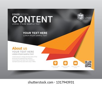 Presentation layout design template, Business Financial for background, Blur abstract background, Flat style vector illustration artwork.