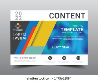 Presentation layout design template, Business Financial for background, Multi color background, Flat style vector illustration artwork.