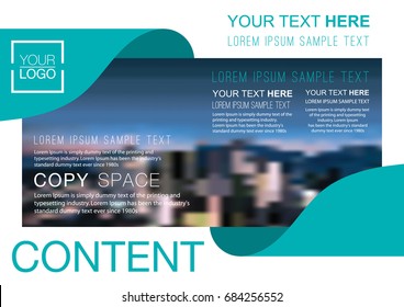 Blue Cover Page Screen Layout Editable Stock Vector (Royalty Free ...