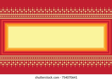 Presentation layout design template, Business for background, Geometric Ethnic background style vector illustration artwork.