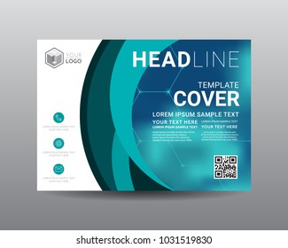 Presentation layout design template, Flyer Design, Annual report, Cover design template, Science technology concept with Cloud sky background, Flat style vector illustration artwork A4 size.