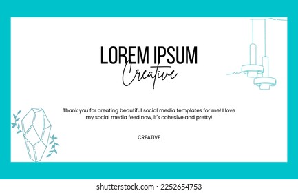 Presentation layout for education with minimalist concept