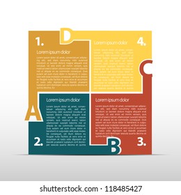 Presentation with letters